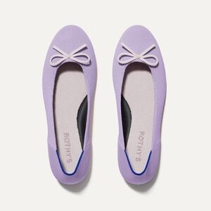 NWT Rothy's The Ballet Flat Bellflower Lilac / Lavender / Purple Size 7.5
